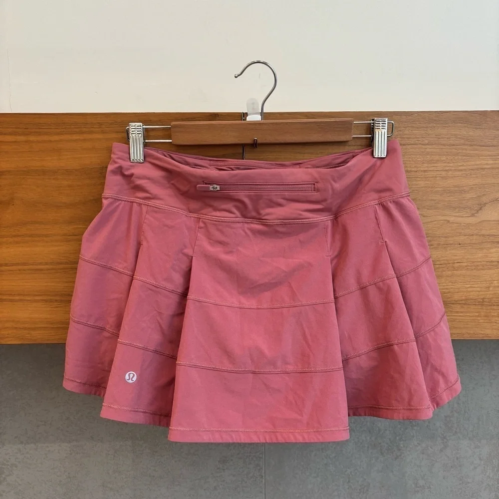 Lululemon Pace Rival Mid-Rise Skirt Brier Rose, Size 8